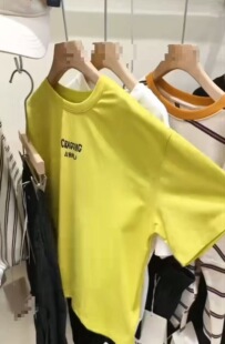 韩国精品2026春款新款儿童短袖T恤男女童休闲运动上衣套头运动衫