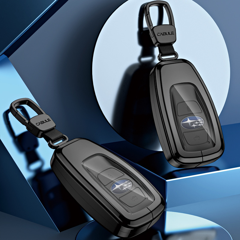 22款斯巴鲁钥匙套斯巴鲁XV森林人傲虎力狮BRZ专用车包扣壳改装男