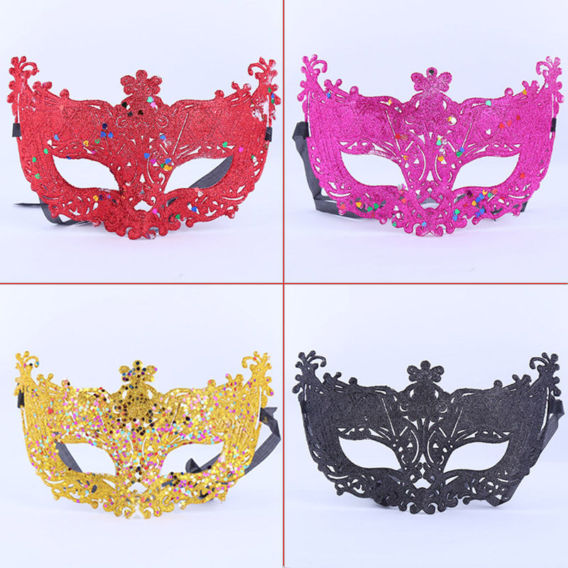 新款金粉镂空小狐仙威尼斯化装舞会狐狸表演派对面具满元包邮