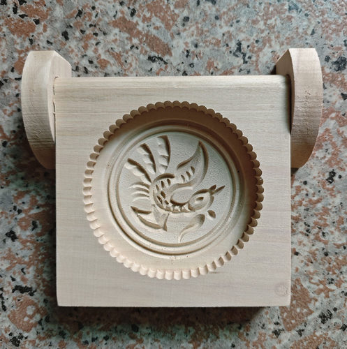 木质手工雕刻兰溪印果模具diy