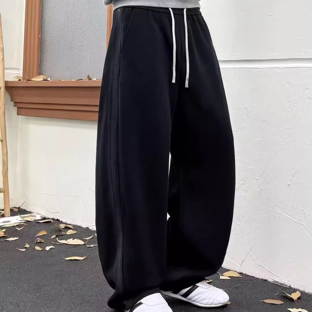 【PZ】25SS秋冬松弛慵懒晕染工艺休闲宽松加绒卫裤