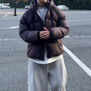 连帽纯色高绒量厚款 男女款 白鸭绒羽绒服DS977 25ss冬季 二狗同款