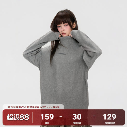 AFGK25FW德绒保暖半高领长袖