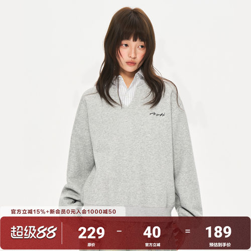 AFGK26SS假两件条纹衬衫