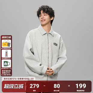 AFGK25FW 重磅空气层翻领夹克外套春秋男女美式 休闲开衫 上衣 420G