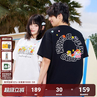 男女休闲情侣装 AFGK T恤夏季 小狗与天使刺绣短袖 Tombonia联名
