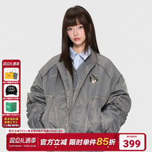 AFGK×乐透人生GT:即刻入戏 解构ma1夹克秋冬金属logo棉服外套