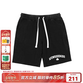 AFGK2023夏季 男休闲运动宽松流行潮牌五分裤 新款 国潮水洗做旧短裤