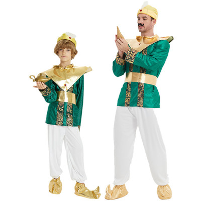 儿童节阿拉丁神灯服装万圣节男童cosplay服装阿拉伯王子国王衣服