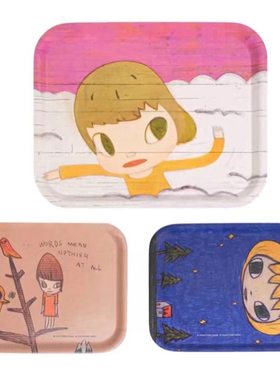 奈良美智How2work联名款Art Tray瑞典制木托盘家居摆件艺术餐具