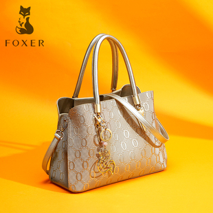 名牌大包包2025新款 单肩皮包真皮女包 春夏牛皮铂金压花手提包时尚