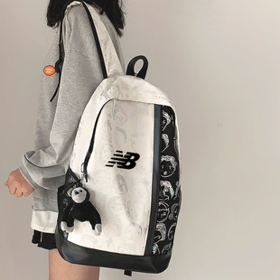 男女款NB双肩背包电脑包学生书包大容量休闲运动旅游健身行李包潮