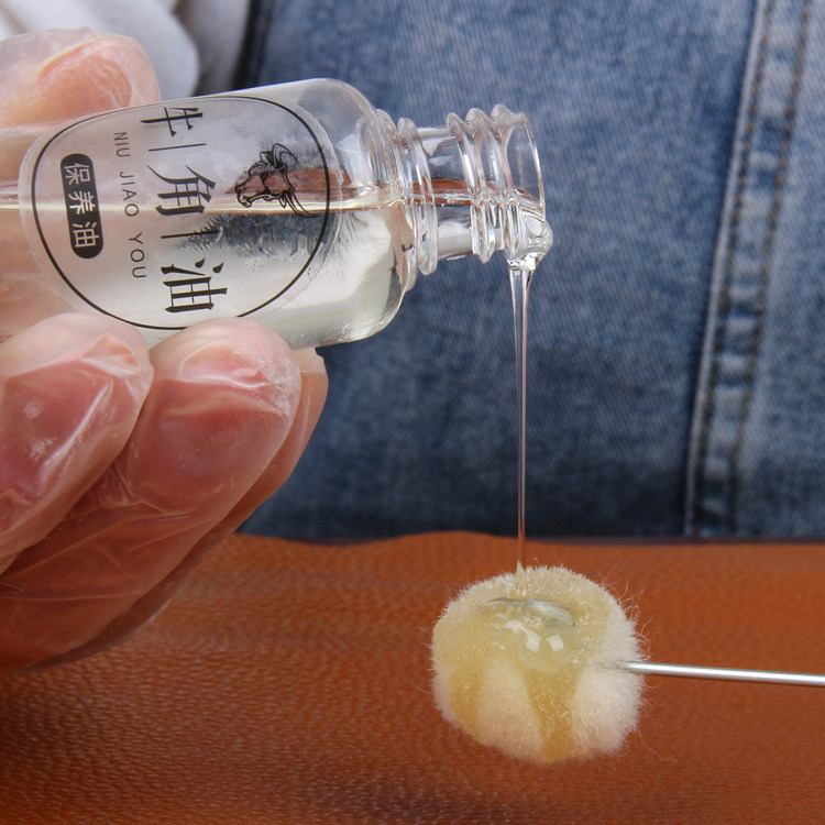 호른 오일 식물성 무두질 가죽 변색 가죽 유지 관리 오일 핸드메이드 DIY 가죽 벨트 케어 영양 오일 소발굽 오일