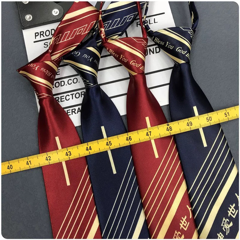 红色蓝色领带十字架男女教师港风小众个性节日庆典活动
