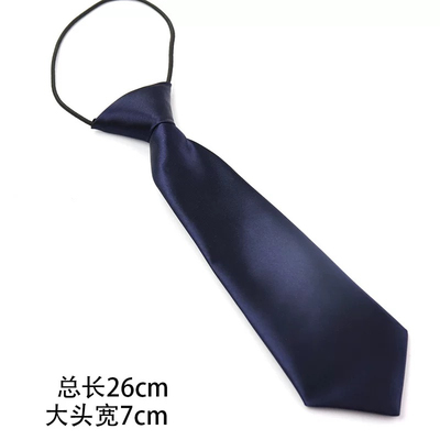 儿童幼儿园藏青亮面蝴蝶结小领带男孩女孩校服领结