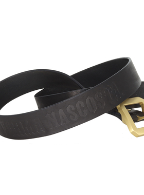 FormaNascosta头层植鞣牛皮黄铜扣美式复古手工皮带 腰带