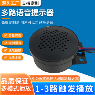 语音提示器门禁多路触发放音喇叭MP3播放器安全语音喇叭提示器