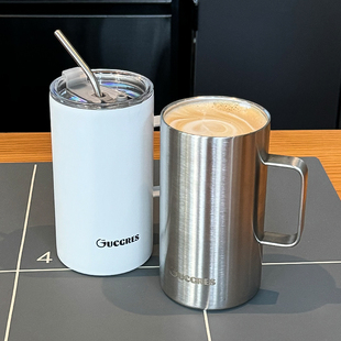 2025新款 咖啡杯高颜值大容量304不锈钢杯子ins高颜值不锈钢冰霸杯