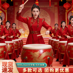 国学汉服成人中国风侠女雪龙吟舞蹈演出服花木兰武侠古风打鼓服装