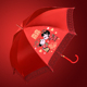 婚礼长柄晴雨复古红色两用伞 伞结婚新娘婚庆出嫁蕾丝边刺绣中式
