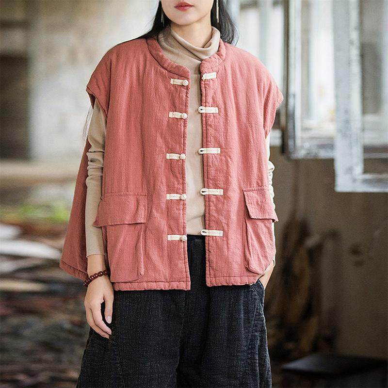 苎麻复古新中式夹棉马甲背心女秋冬2025新款加厚保暖坎肩国风马夹,女装/女士精品,马夹,淘宝优惠券,粉丝福利购,淘宝优惠卷