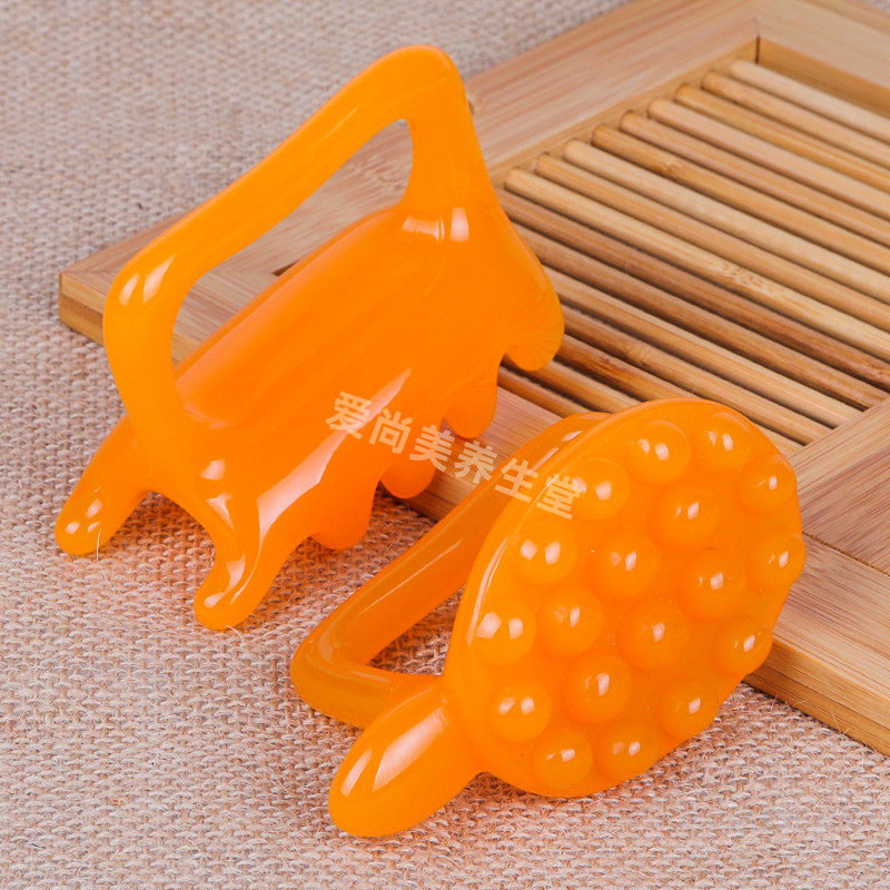 蜜蜡双推加厚/按摩龟/双推/推拿按摩/颈椎脊椎按摩器/经络按摩狗