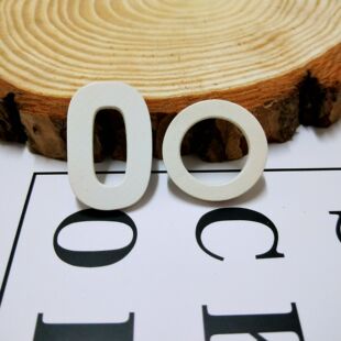 DIY饰品配件韩国实木单边孔椭圆圆形空心木片耳环耳坠耳饰品材料