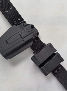 龙章御579战术快拔套军训外腰带双排弹夹套G17腰套核心X1黑鹰1911