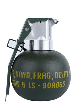 M67模型仿真手雷影视道具中空填充战术装备可拉保险销ABS工程塑料