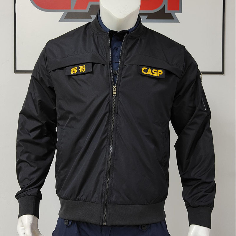 正品CASP工装风飞行夹克男藏蓝色春秋立领大码外套作训服防泼水服