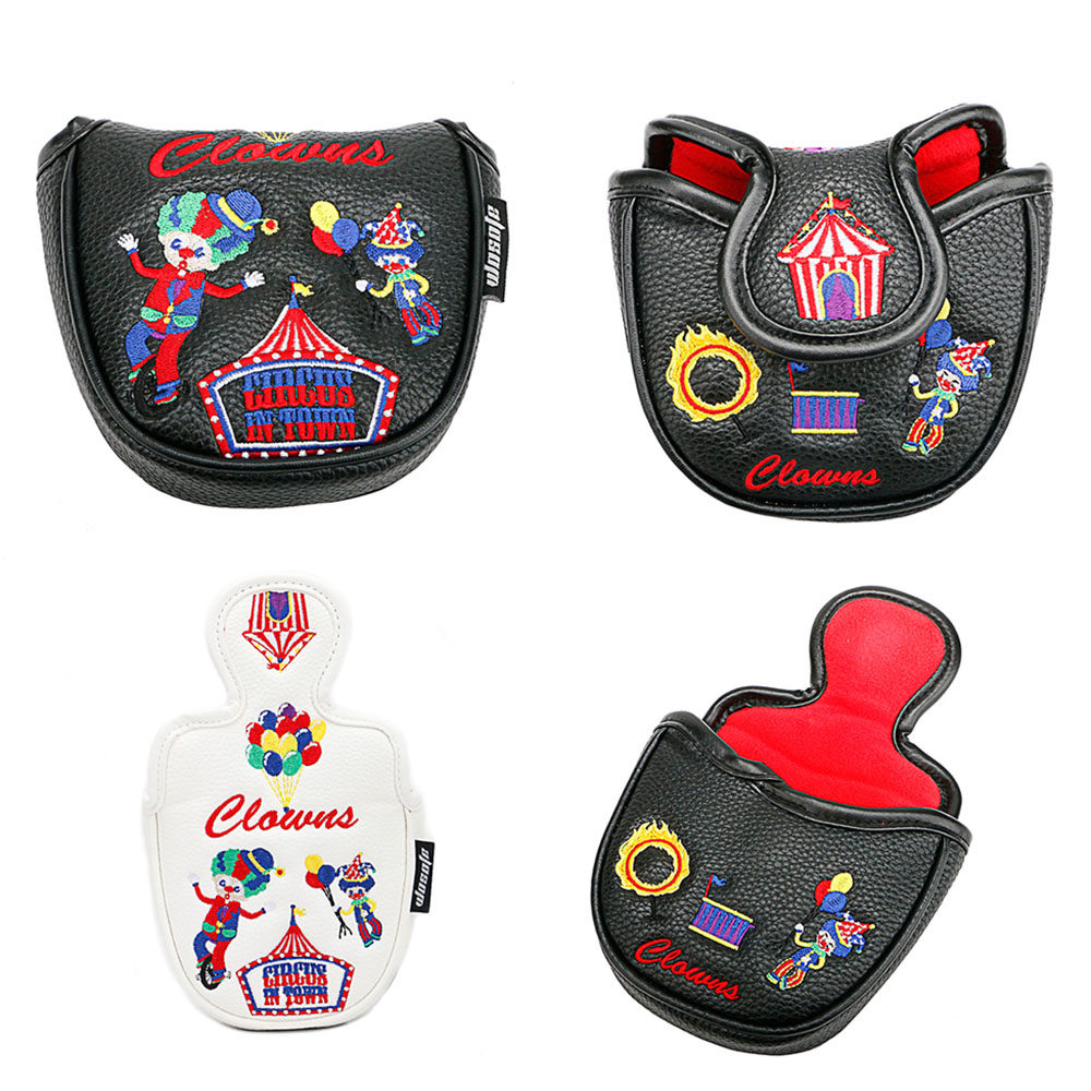 新款高尔夫推杆套半圆推杆保护套磁铁闭合球杆帽套小丑图案包邮,运动/瑜伽/健身/球迷用品,高尔夫杆套,淘宝优惠券,粉丝福利购,淘宝优惠卷