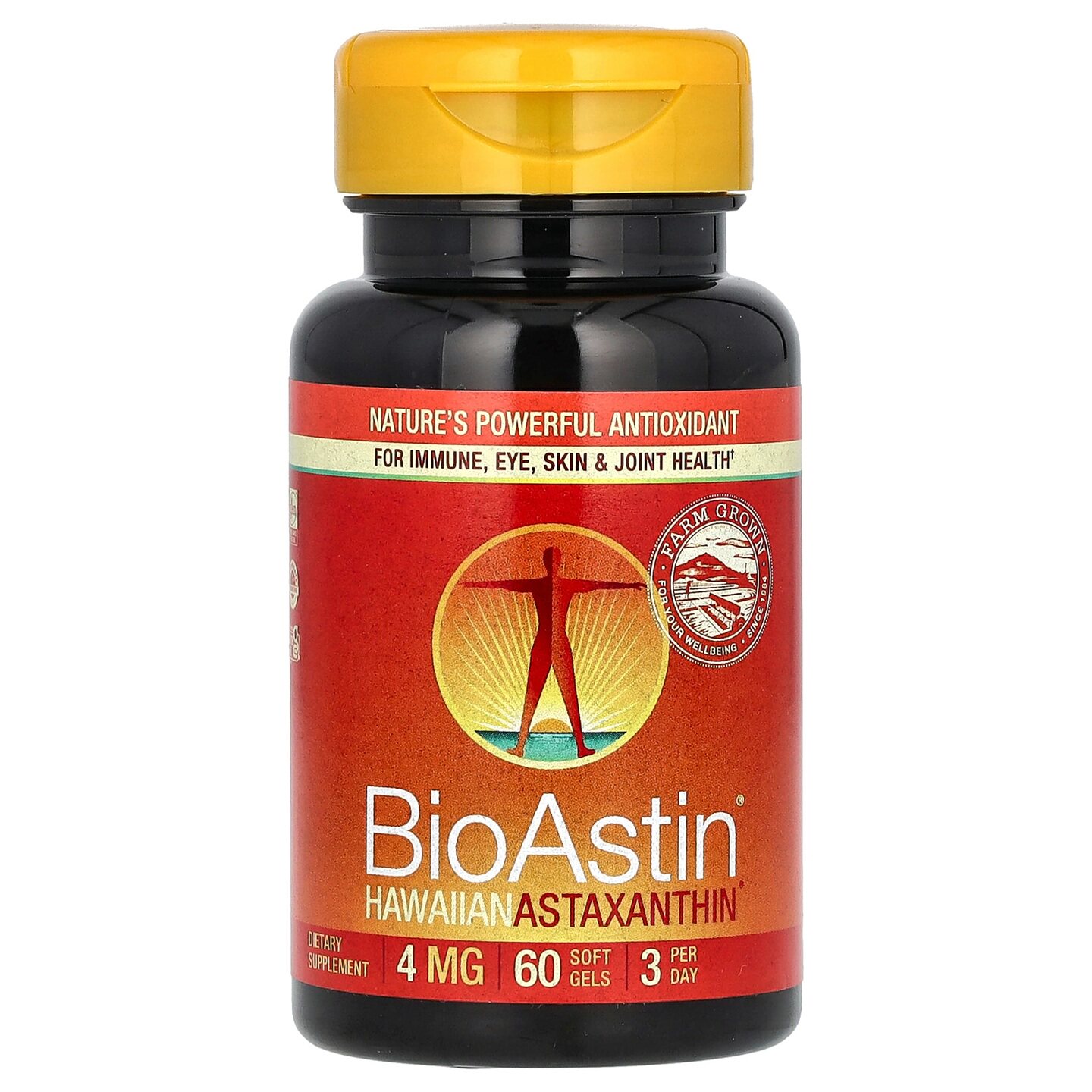 日本代购夏威夷藻红素 BioAstin4mg虾青素美国原装营养补充软胶囊