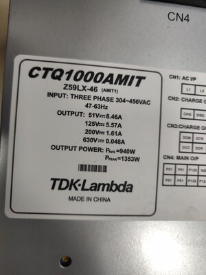 CTQ1000AMITZ59LX-46控制柜电源