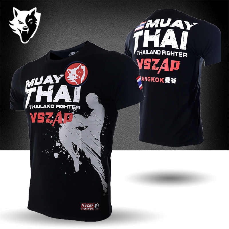 Vszap正品Muay Thai泰拳运动MMA训练格斗短袖T恤搏击武林风健身|ruв категории Мужская одежда, футболка - от Buy2taobao.com для оказания профессиональной услуги покупки агента Taobao
