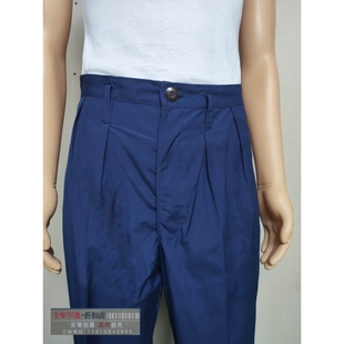 老式蓝色的确良裤子 87老式蓝色裤子 老人蓝色裤子 海蓝色的确良