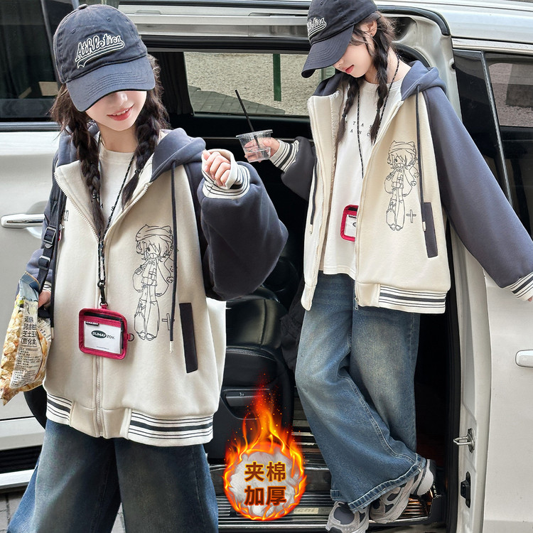女童外套冬装2025新款洋气大普通外套