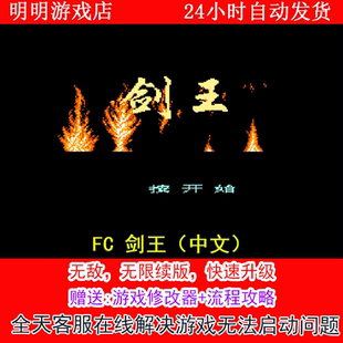 FC 剑王(中文)+修改器金手指无敌版+攻略 PC电脑单机游戏