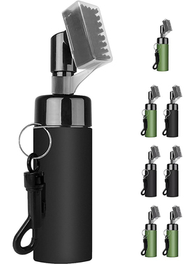 HOW TRUE高尔夫球杆清洁刷喷水壶清洁刷按压式清洗杆头凹槽球杆刷