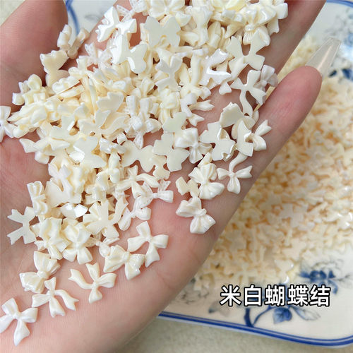 不同形状混装米白蝴蝶结