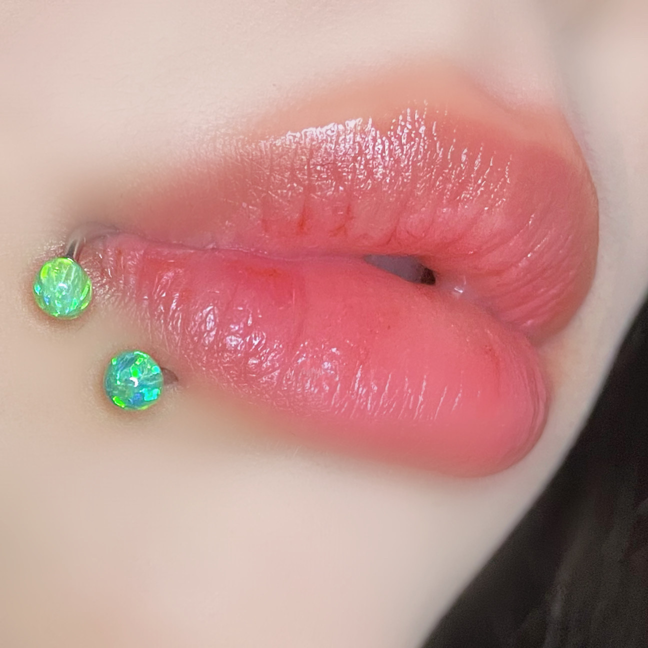 SATANS CHILD VANILLA BAR POOF OPAL LIP RING HORSESHOE RING OPAL LIP NAIL OPAL NASAL SEPTUM EAR BONE NAIL TIDE