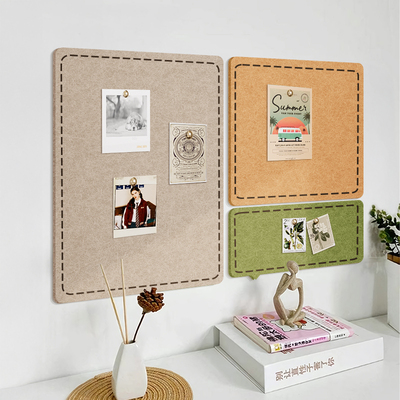 墙面装饰创意搭配毛毡板组合