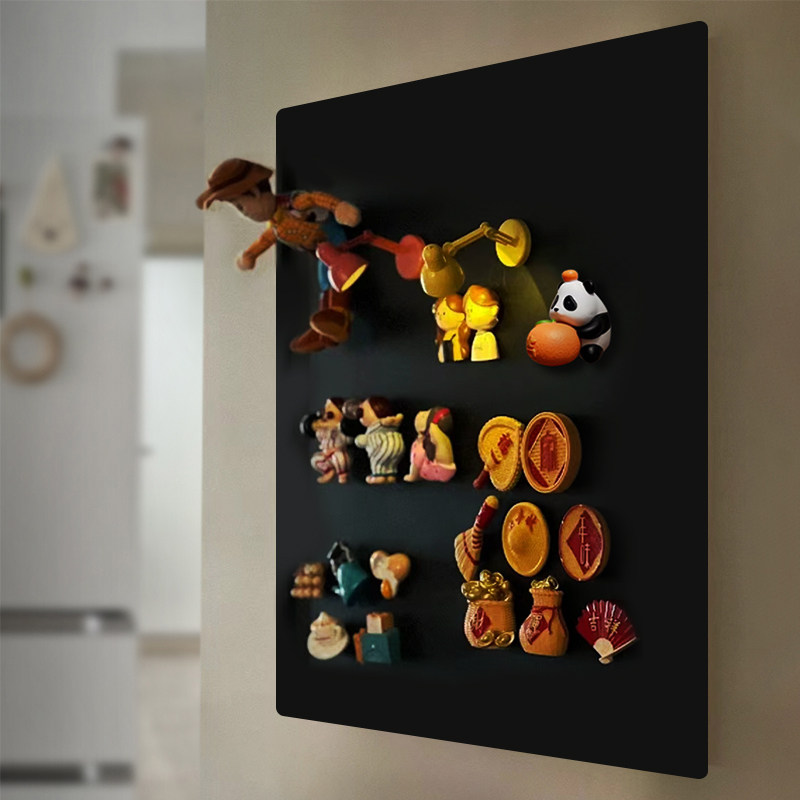 磁吸展示板照片墙磁吸板白板小黑板墙贴墙面装饰上墙冰箱贴留言板磁性