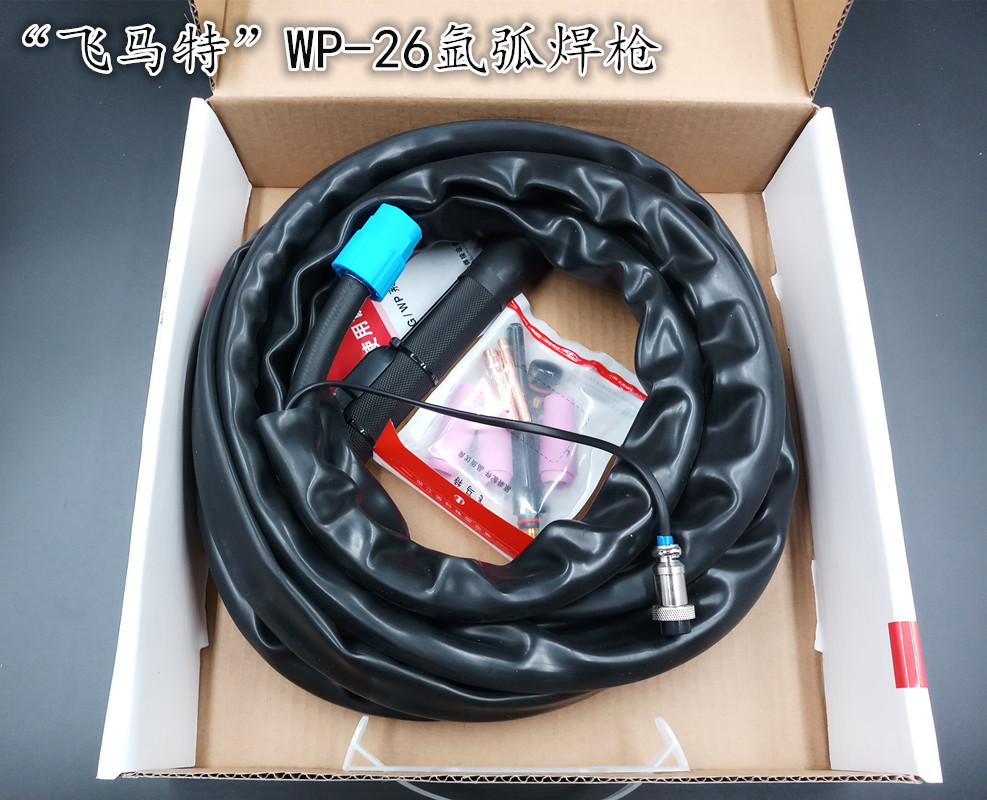 300氩弧焊焊机配件WP-26氩弧焊枪4M/8M/10/一体式气冷焊枪/焊把