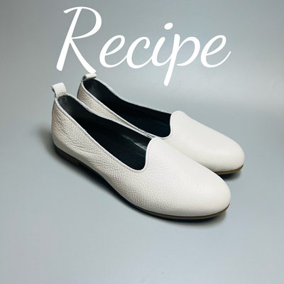 断码清仓现货日本Recipe女鞋平底尖头单鞋牛皮休闲纯色单鞋RP-546