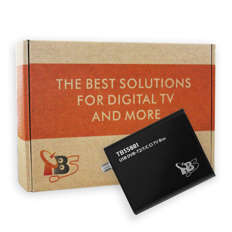TBS 5881接收盒DVB-T2/T/C TV Tuner CI USB box电视调谐器盒工程