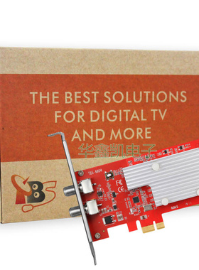 TBS6004电视接收卡DVB-C 4路有线QAM调制卡RF输出电脑数据网卡