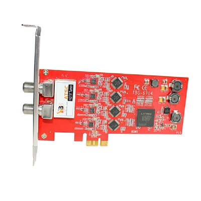 TBS 6704 ATSC/Clear QAM四路调谐器 PCIe美式韩国电脑电视接收卡