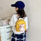 幼儿书包迷你宝宝出游小背包公仔可爱轻便款 男女童出门双肩包韩版