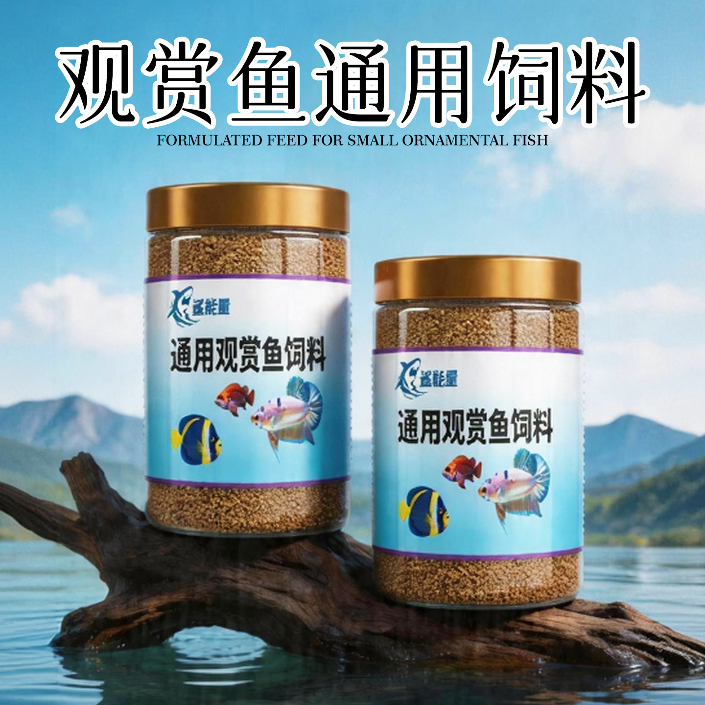 金鱼饲料观赏鱼小型鱼通用鱼料小鱼斗鱼孔雀鱼鱼食锦鲤鱼专用鱼粮