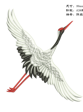 仙鹤家用绣花机来料加工汉服马甲电脑刺绣花制版打版工艺版带emb